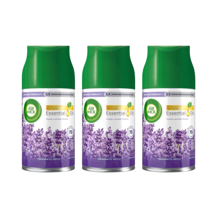Air Wick Freshmatic Refill Purple Lavender Meadow 250ml - Pack of 3