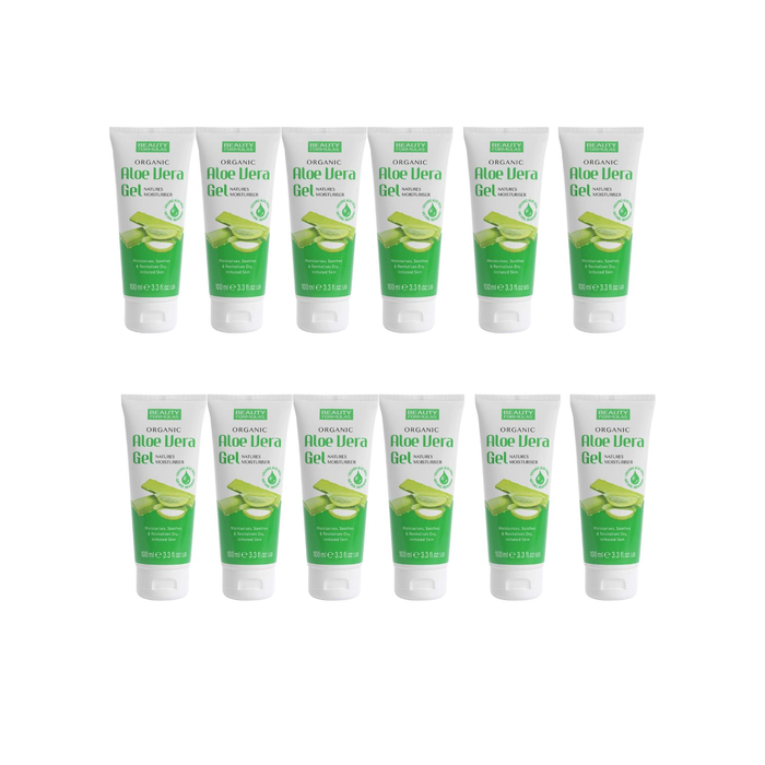 Beauty Formulas Organic Aloe Vera Gel 100ml - Pack of 12