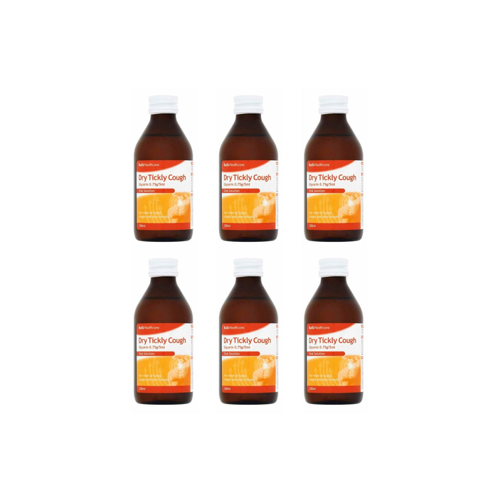 Bells Dry Tickly Cough Syrup 200ml - Pack of 6