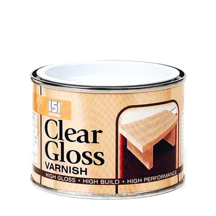 151 Coatings Clear High Gloss Wood Varnish Tin 180ML