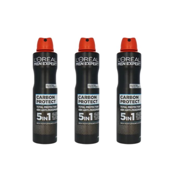 L'Oréal Men Expert Carbon Protect 5-in-1 anti-perspirant deodorant spray 150ml can
