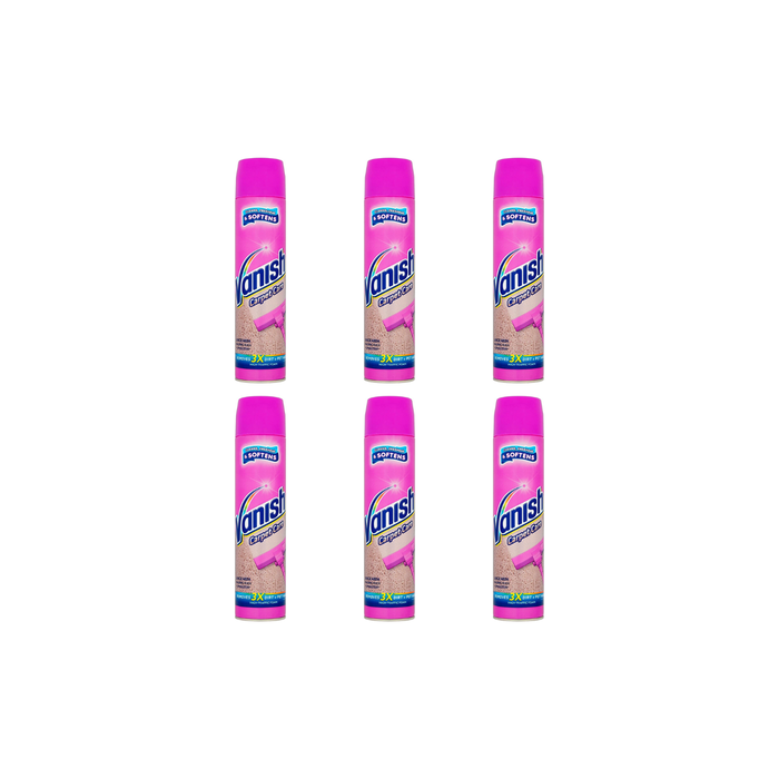Vanish Carpet Cleaner Upholstery Power Foam Shampoo 600ml - Pack of 6