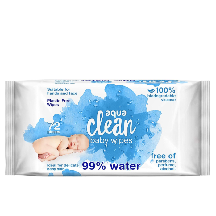 Aqua Clean Baby Wet Wipes 72s