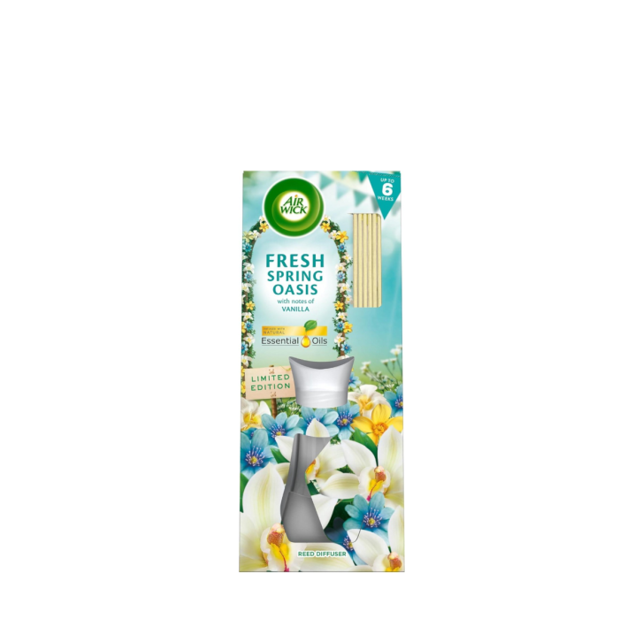 Airwick Fresh Spring Oasis Essential Oils Reed Diffuser 42ml