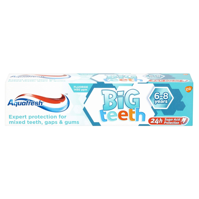 Aquafresh Kids Big Teeth Toothpaste 6-8 Years 50ml