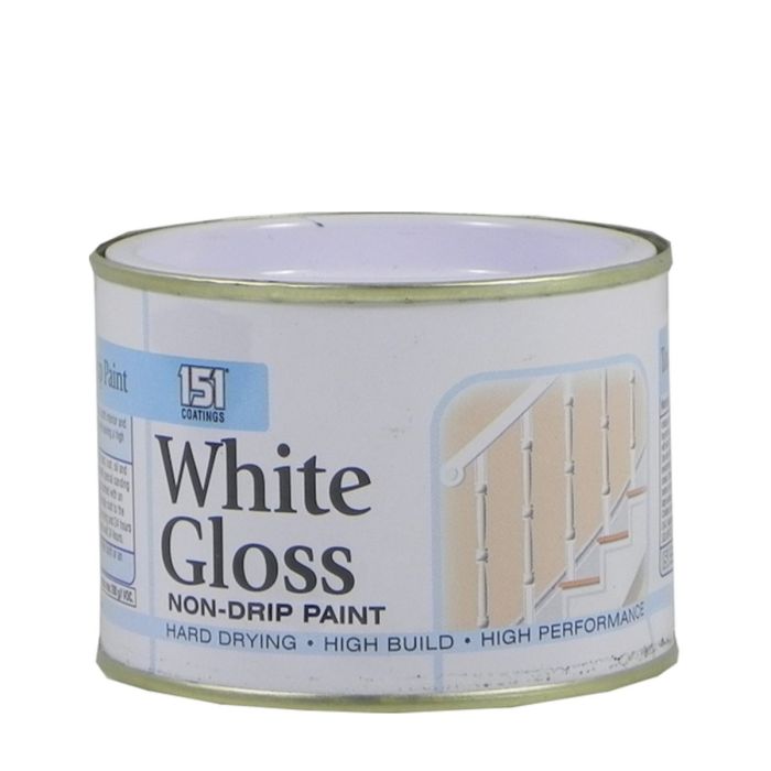 151 Coatings White Gloss Non-Drip Paint Tin 180ML