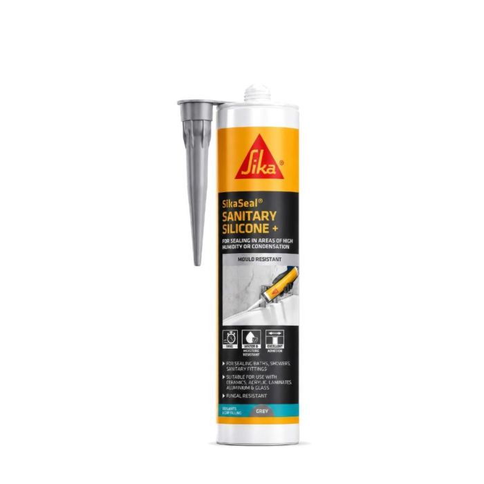 Everbuild Everflex 500 Silicone Sealant Manhattan Grey 295ml