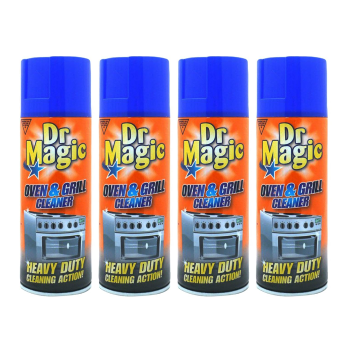Dr Magic Oven and Grill Cleaner Spray 400ml bottle on a kitchen counter

