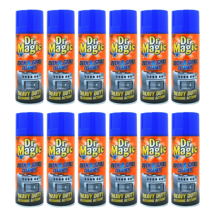 Dr Magic Oven and Grill Cleaner Spray 400ml bottle on a kitchen counter
