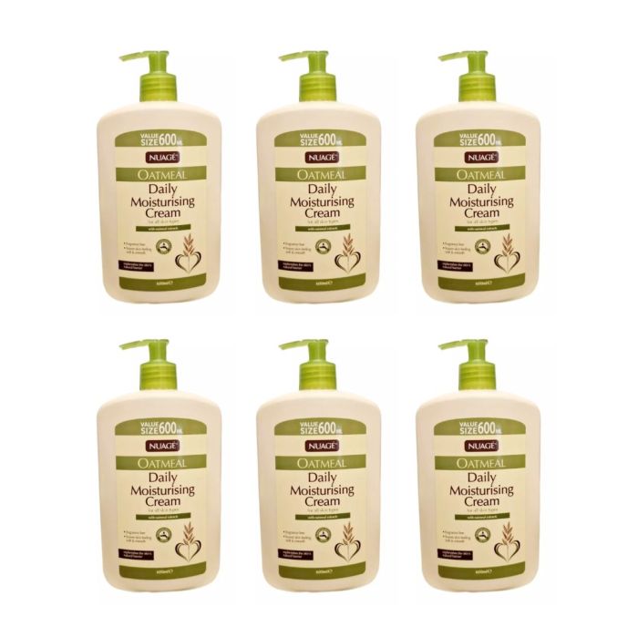 Nuage Oatmeal Daily Moisturising Cream 600ml - Pack of 6