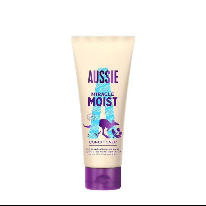 Aussie Miracle Moist Conditioner Dry Brittle Hair 200ml
