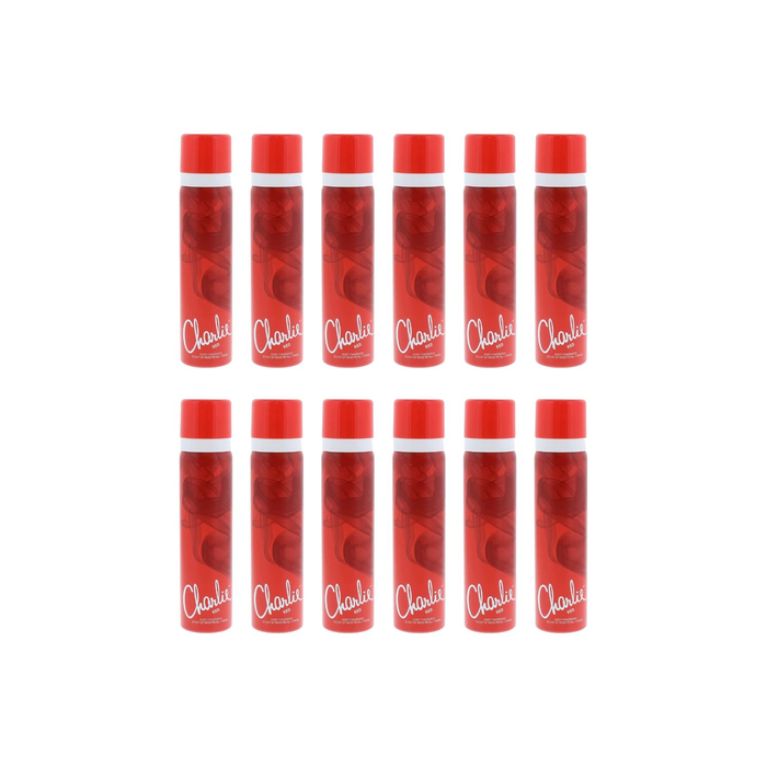 Charlie Red Body Spray Rose Petal & Spices 75ml - Pack of 12