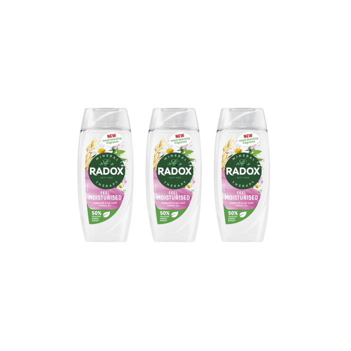 Radox Moisturising Shower Gel Chamomile & Oat 225ML - Pack of 3