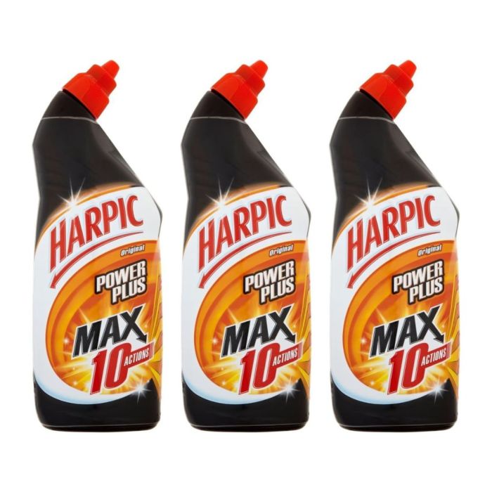 Harpic Power Plus Toilet Cleaner Original 750ml - Pack of 3
