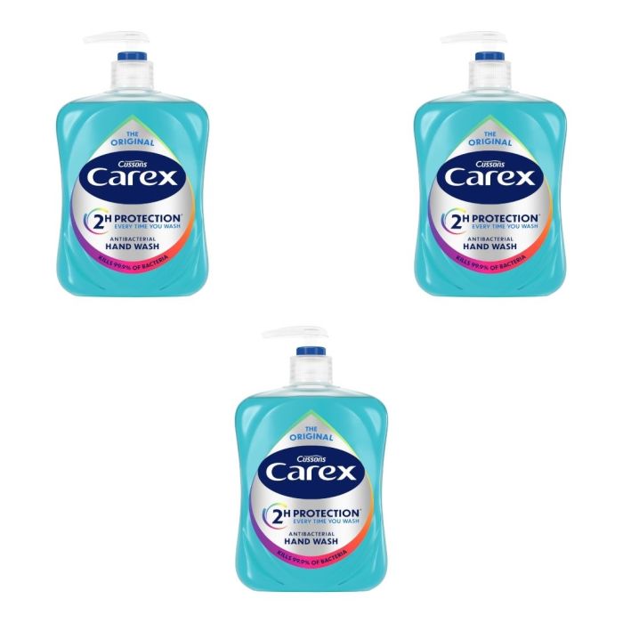 Carex Original Antibacterial Handwash 500ml - Pack of 3