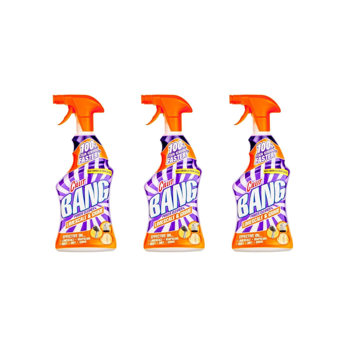 Cillit Bang Limescale and Grime Power Cleaner Spray 750ml - Pack of 3