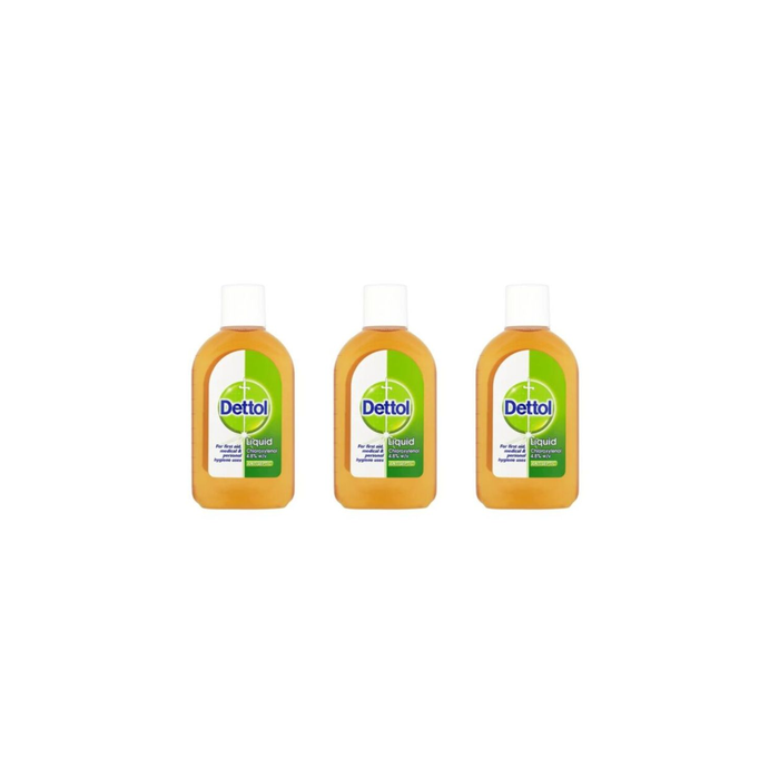 Dettol Original Antiseptic Disinfectant Liquid 250ml - Pack of 3