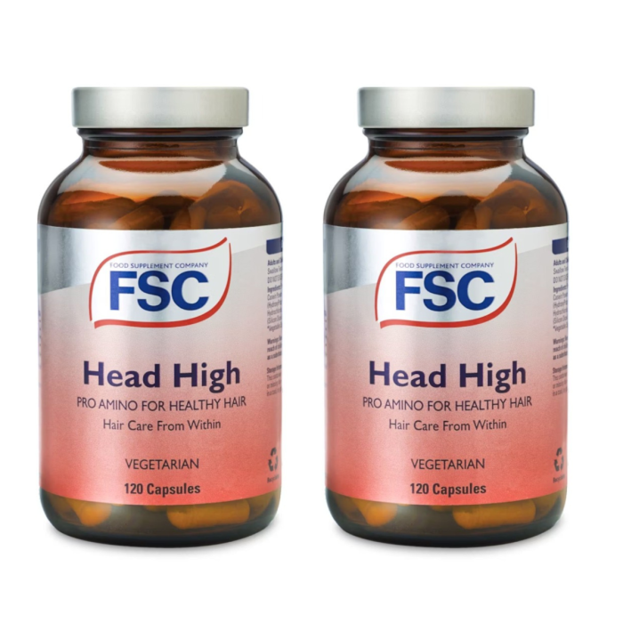 FSC Head High Pro Amino for Healthy Hair 120 Capsules - Pack of 2