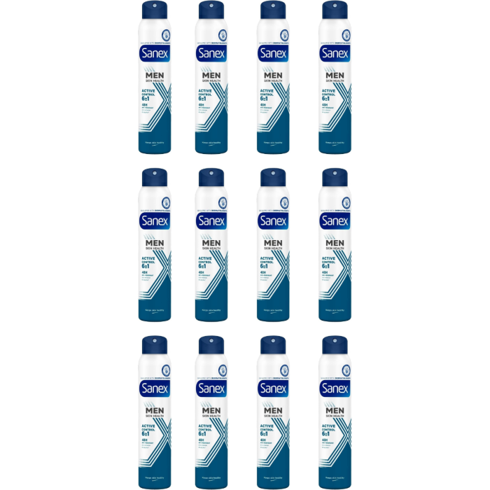 Sanex Deo Men Active Control 200ml (New Pack) - Pack of 12