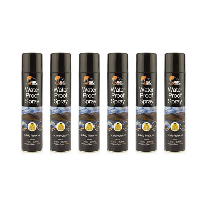 Out & About Waterproof Spray Fabric Protector 300ml - Pack of 6