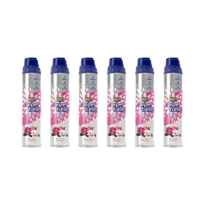 1001 Carpet Fresh Blush Rose & Magnolia Carpet Foam Freshener 300ml - Pack of 6