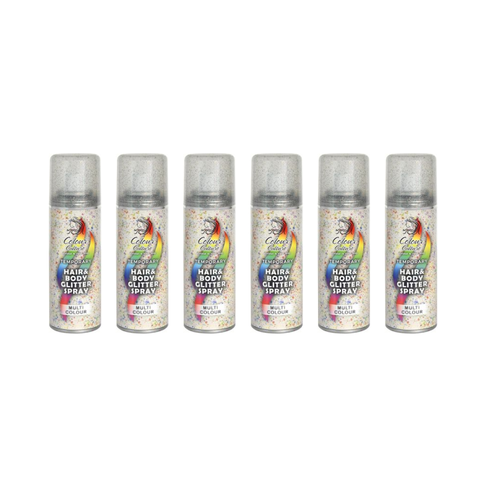 Colour Culture Glitter Hair & Body Spray 125ml - Pack of 6
