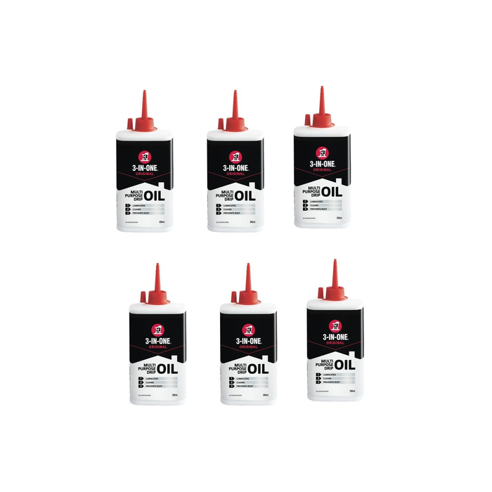 3inone original Multi-Purpose Oil Spray 200ml Drip Bottle - Pack of 6