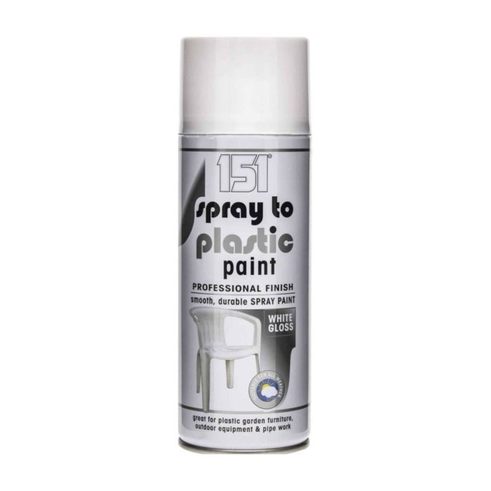 151 White Gloss Professional Finish Plastic Spray Paint 400ML