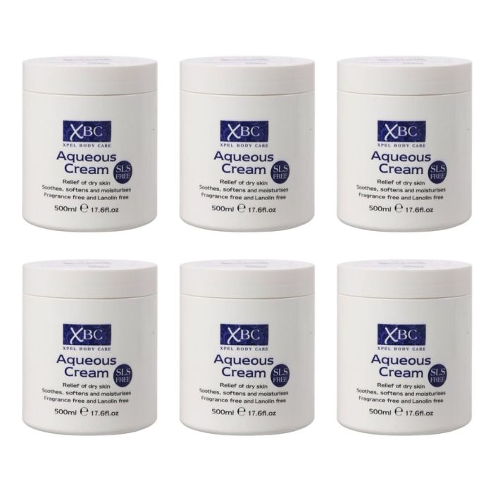 XBC Aqueous Moisturising Cream SLS Free 500ml emollient for dry sensitive skin