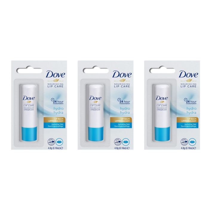 Dove Hydro Nourishing Lip Care Lip Balm 4.8gm - Pack of 3