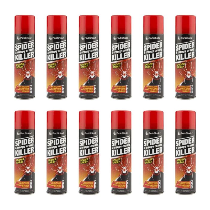 Pestshield Spider & Creepy Crawly Insect Killer Spray 200ml - Pack of 12