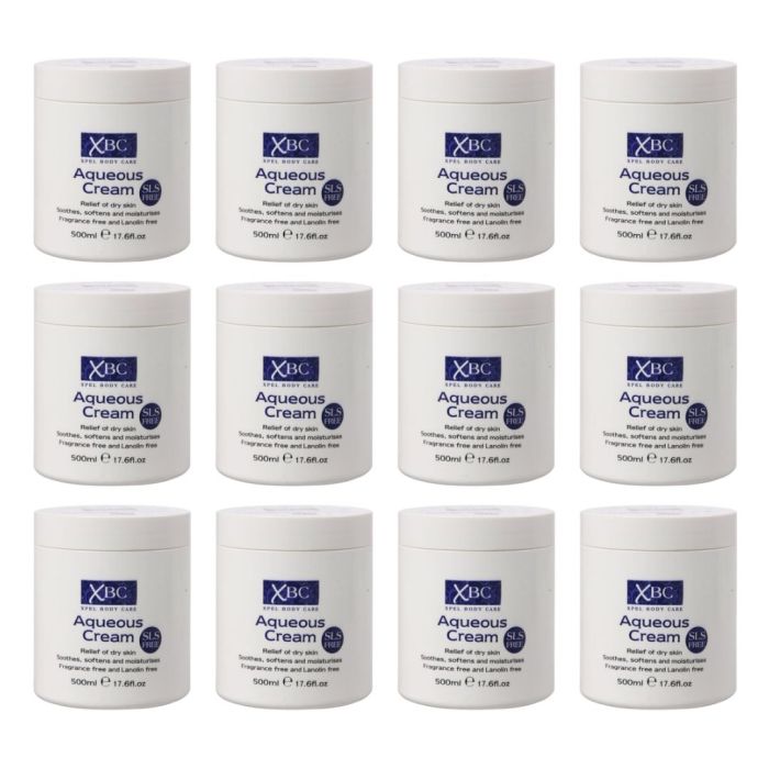XBC Aqueous Moisturising Cream SLS Free 500ml emollient for dry sensitive skin