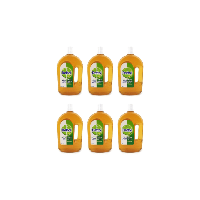 Dettol Antiseptic Disinfectant Liquid 750ml - Pack of 6