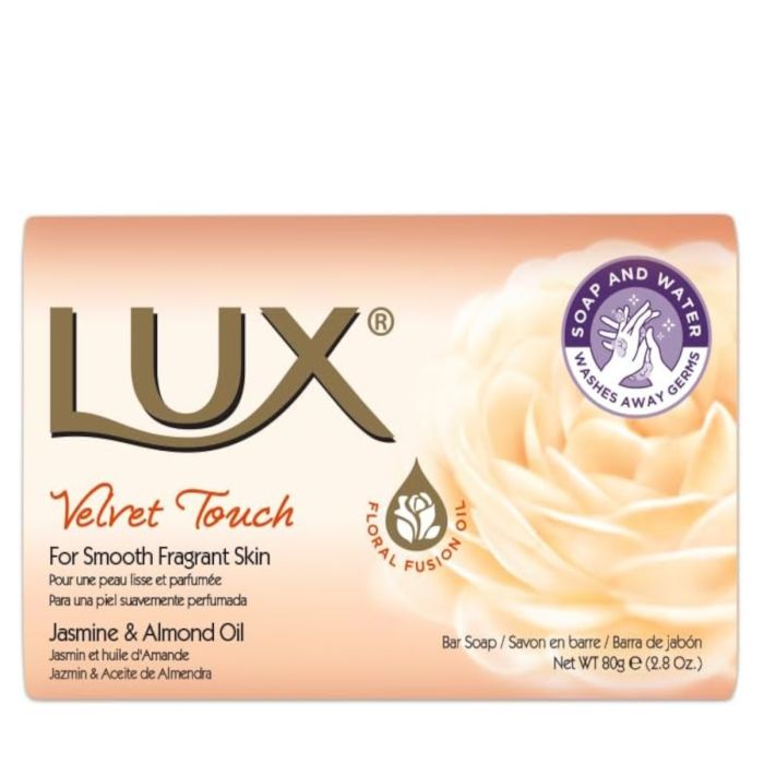 Lux Velvet Touch Jasmine and Almond Oil Soap 3x80g. 