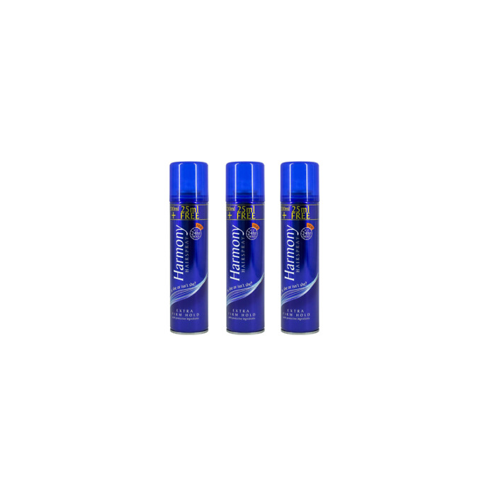 Harmony Hairspray Extra Firm Hold 225ml - Pack of 3