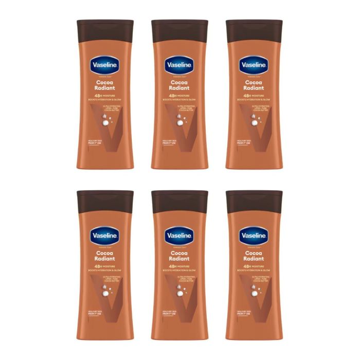 Vaseline Intensive Care Cocoa Radiant Lotion 400ml - Pack of 6