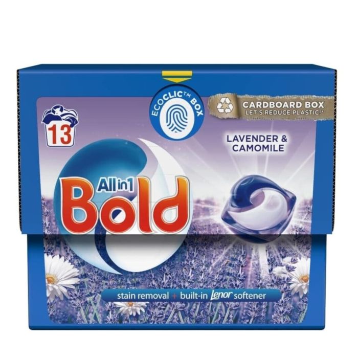 Bold All in 1 Pods With Lenor Softener Lavender & Camomile 13 Washes