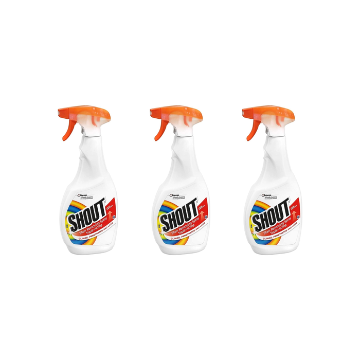 Shout Laundry Stain Remover Spray 500ml triple-acting pre-wash fabric treatment
