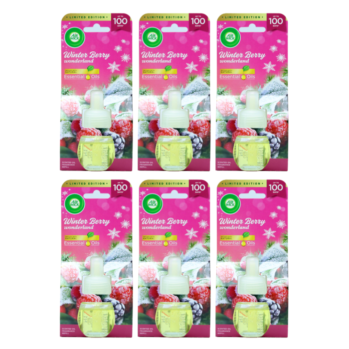 AirWick Plug in Winter Berry Wonderland Refill 19ML - Pack of 6