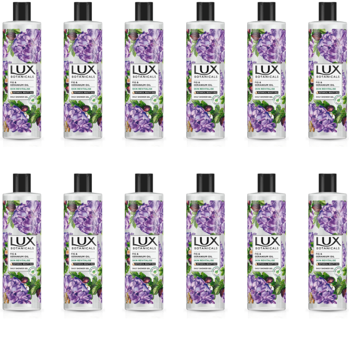 Lux Botanicals Fig & Geranium Oil Purifying Shower Gel 500ml - Pack of 12