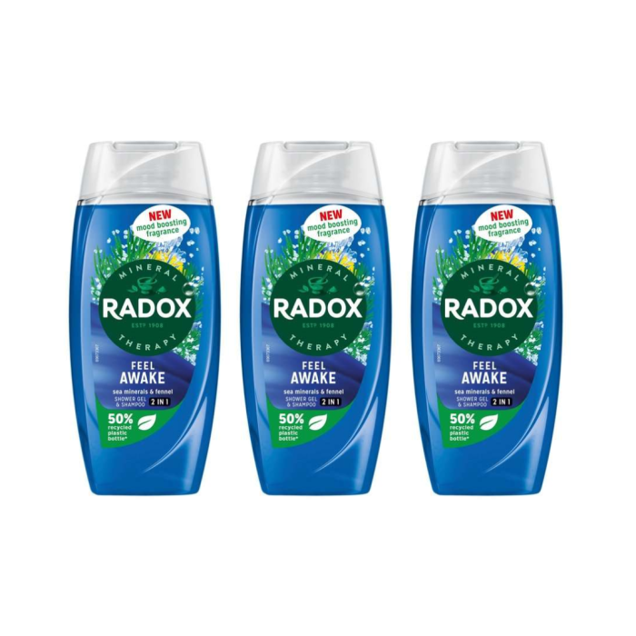 Radox Feel Awake for Men 2in1 Shower Gel 250ml - Pack of 3