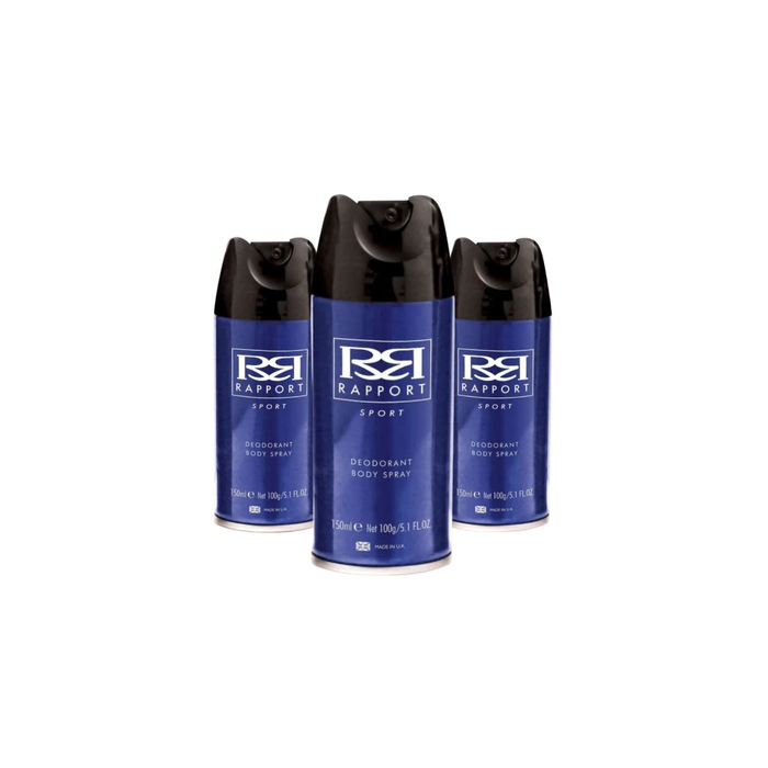 Rapport Sport Body Spray 150ml - Pack of 3