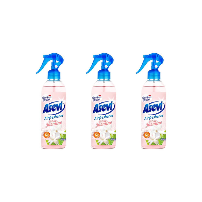 Asevi Air and Fabric Freshener Spray White Jasmine 400ml bottle