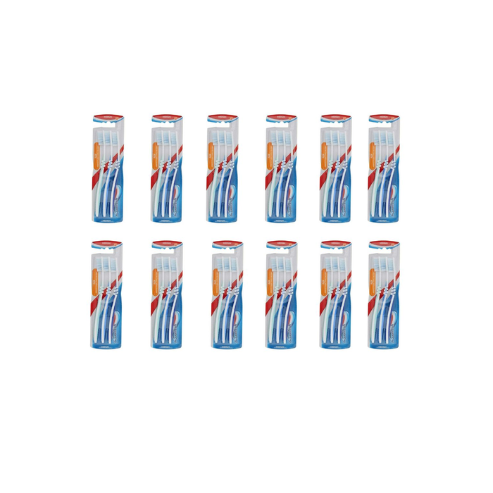 Aquafresh Flex Toothbrush 3 in a Pack Multi-coloured