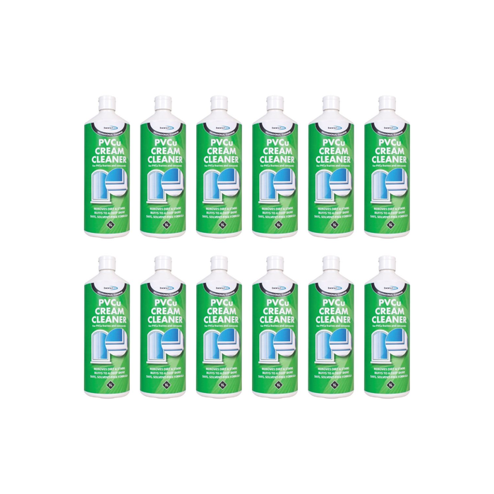 Bond It Professional Cleaning PVCu Cream Cleaner for Frames & Surrounds 1L - Pack of 12