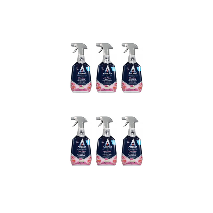 Astonish Specialist Carpet & Upholstery Cleaner Spray Lotus Flower 750ml - Pack of 6