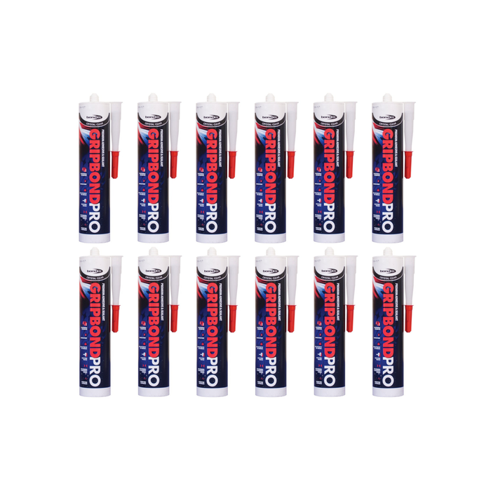 Bond It Gripbond Pro Black Hybrid Adhesive Sealant 310ml - Pack of 12