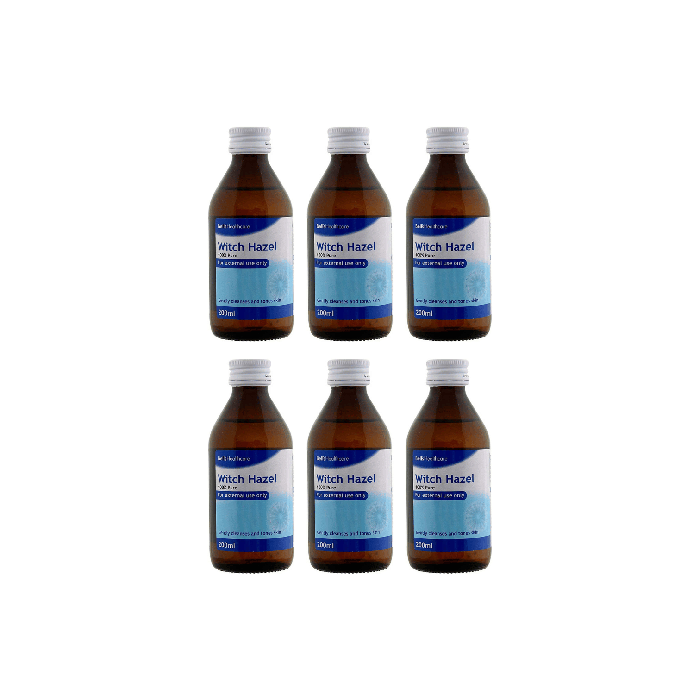 Bell's Healthcare Witch Hazel (distilled) Natural Skin Toner Cleanser 200ml - Pack of 6