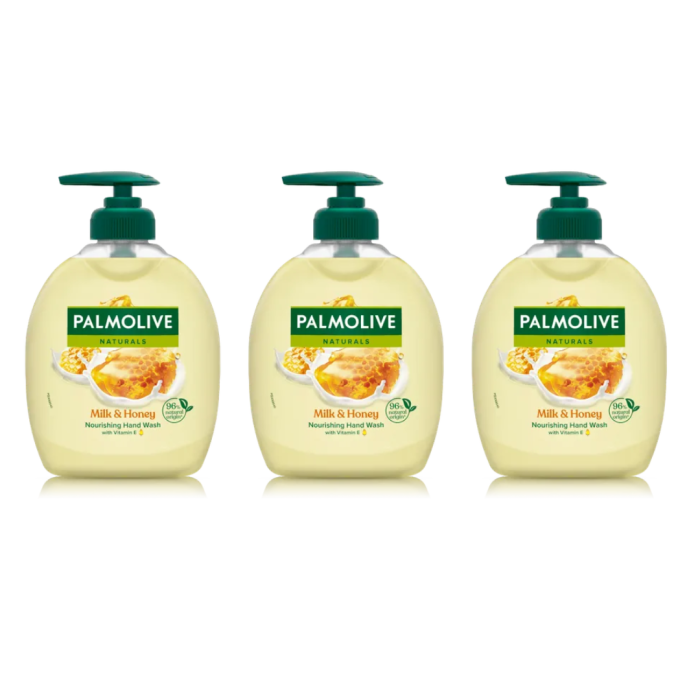 Palmolive Handwash Liquid Soap Milk & Honey 300ml - Pack of 3