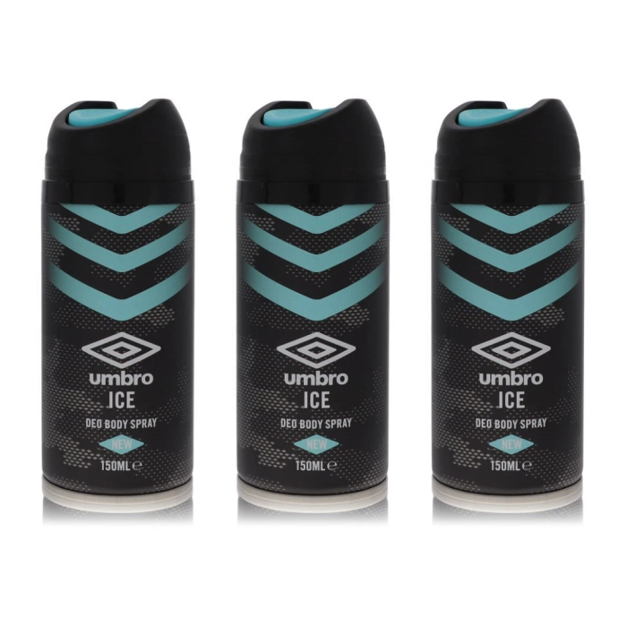 Umbro Deodorant Spray Ice 150ml - Pack of 3